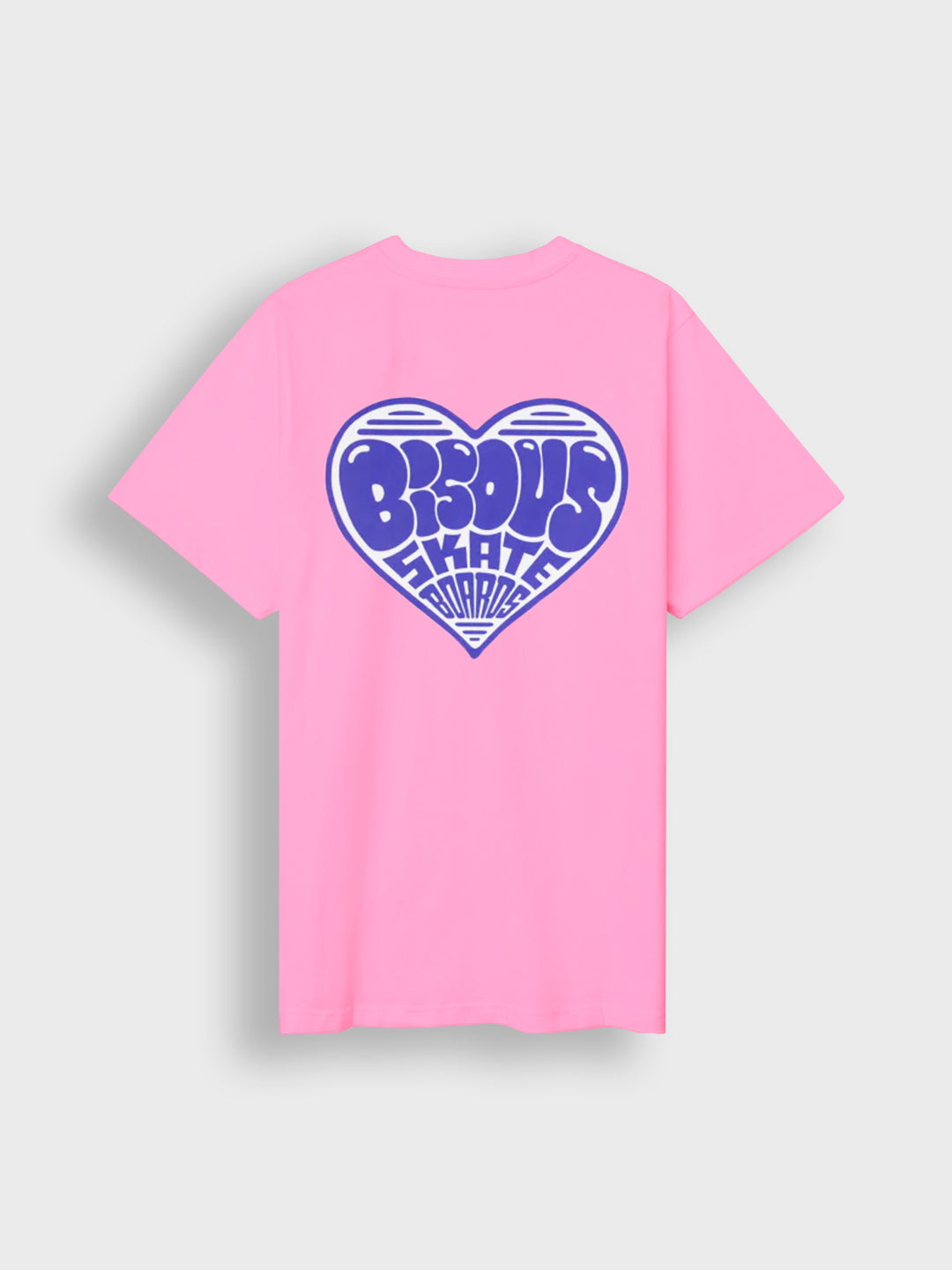 bisous skateboards t-shirt pink - back - Reloadstore