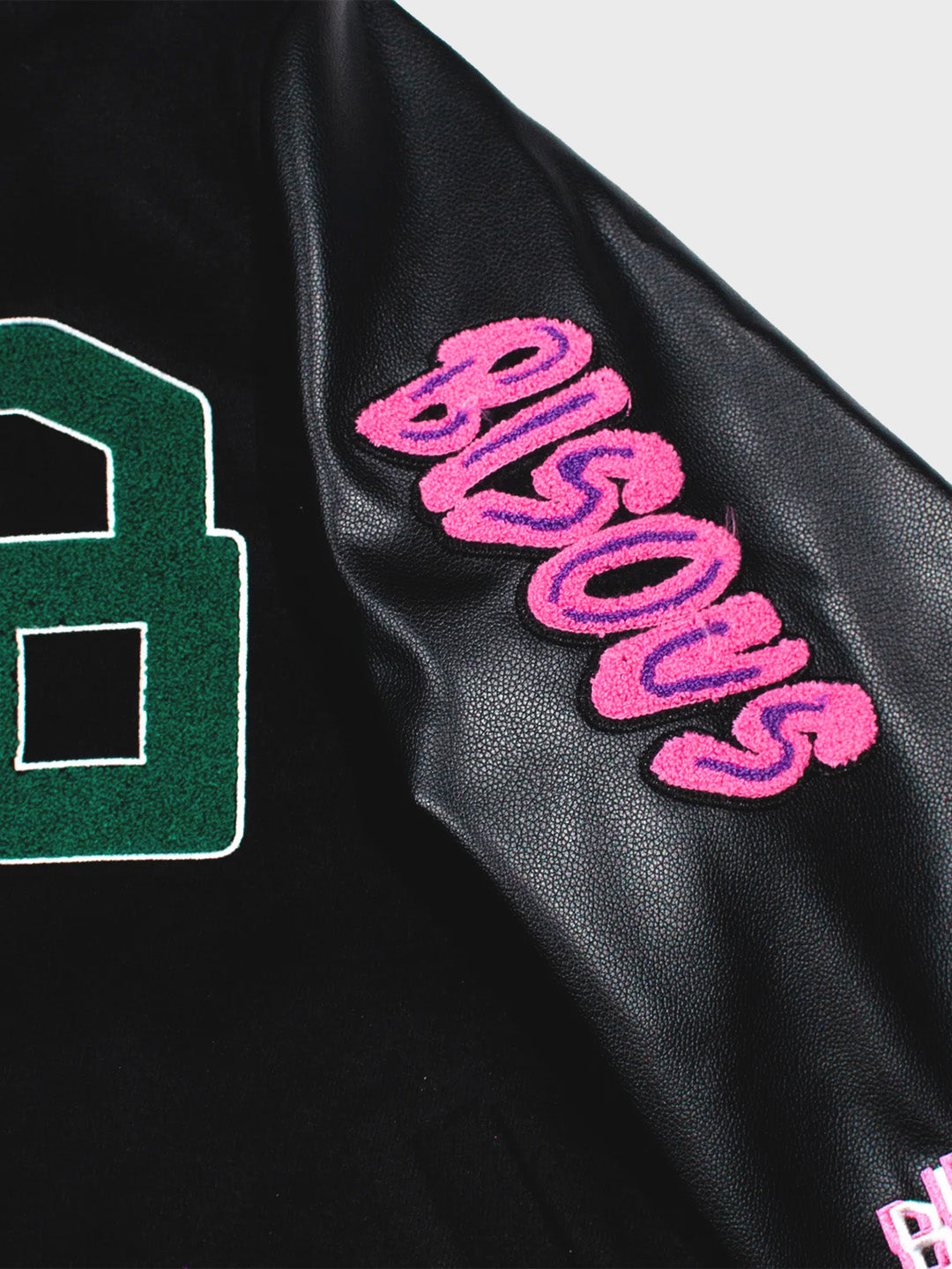 bisous varsity jacket