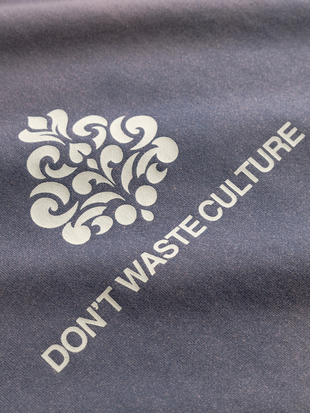 Don't Waste Culture Azemari T-Shirt Faded Navy - close-up graphic