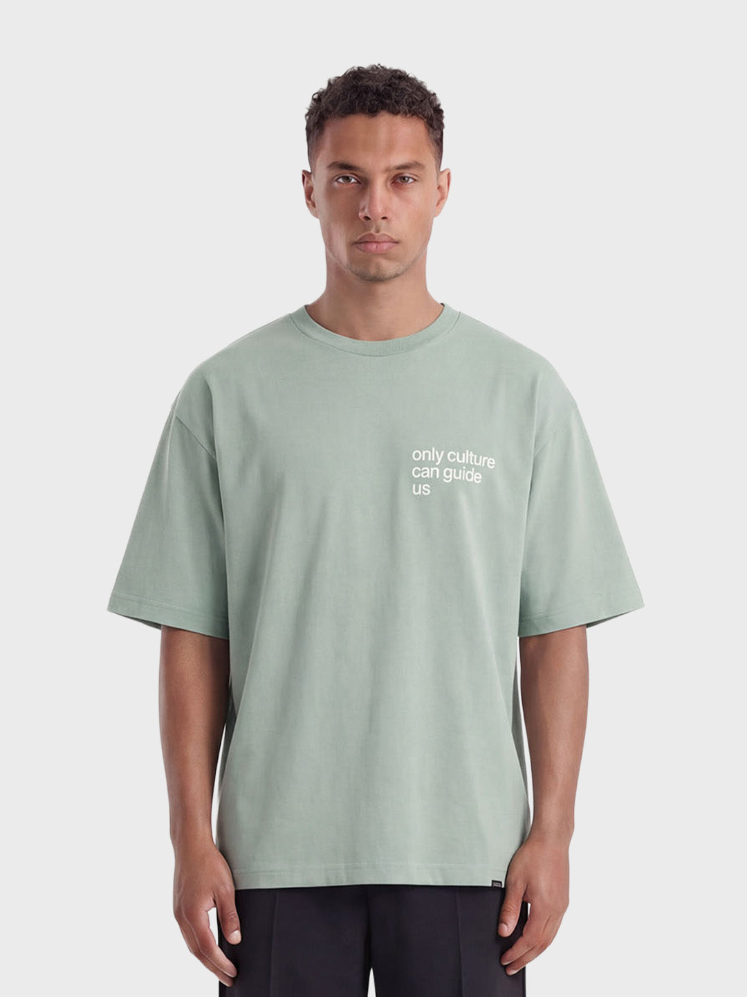 Don't Waste Culture Oshimi T-Shirt Turquoise - voorkant
