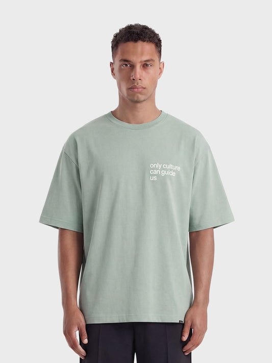 Don't Waste Culture Oshimi T-Shirt Turquoise - voorkant