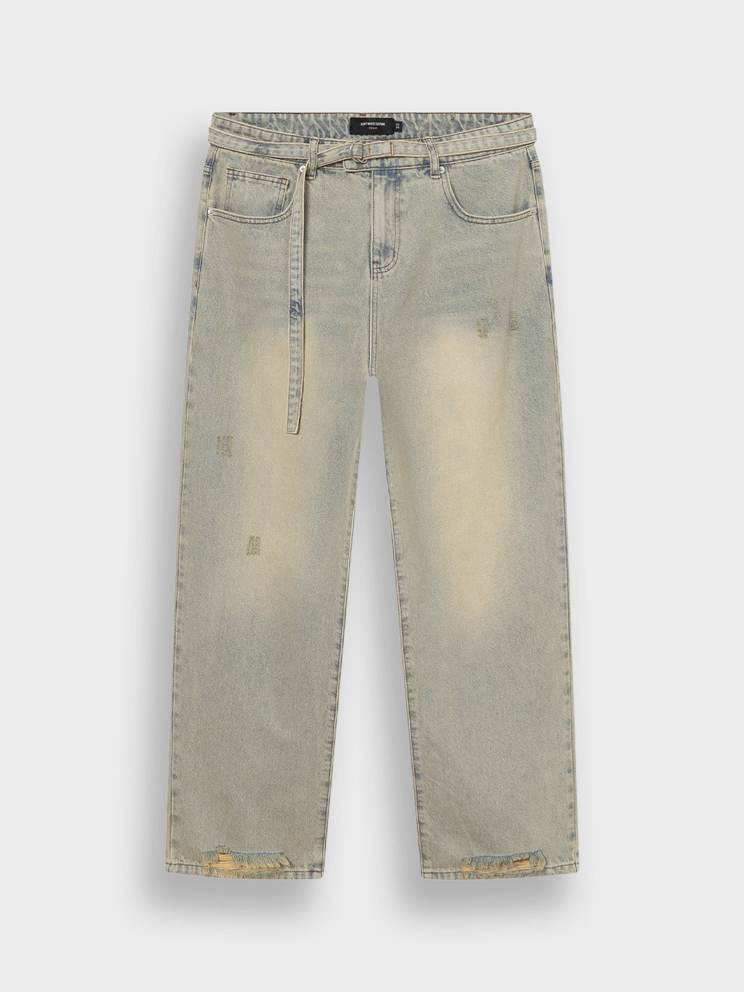 Don't Waste Culture Ulmira Baggy Jeans Sand Pale - voorkant