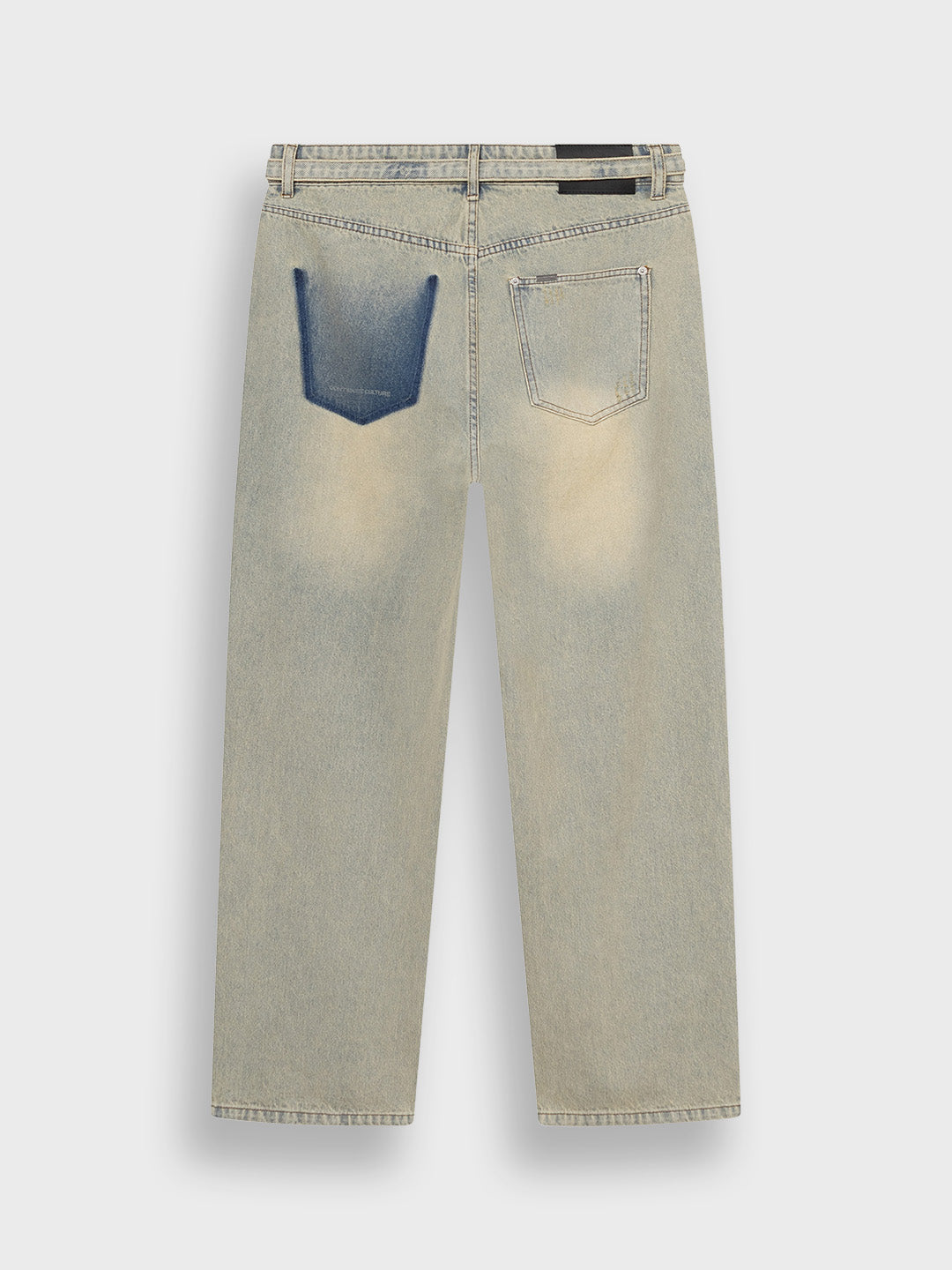 Don't Waste Culture Ulmira Baggy Jeans Sand Pale - achterkant