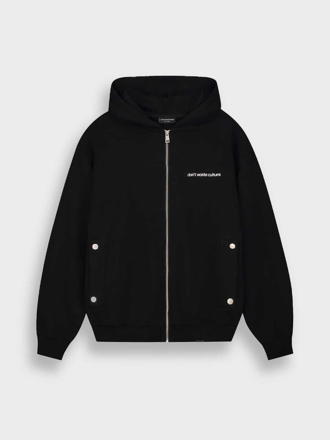 don't waste culture oversized zip hoodie