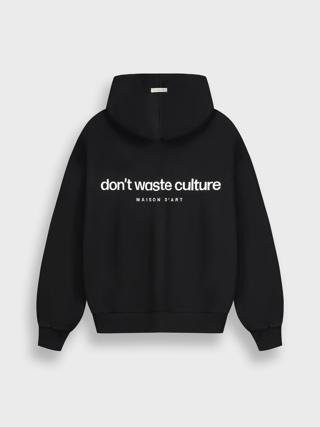 don't waste culture oversized zip hoodie