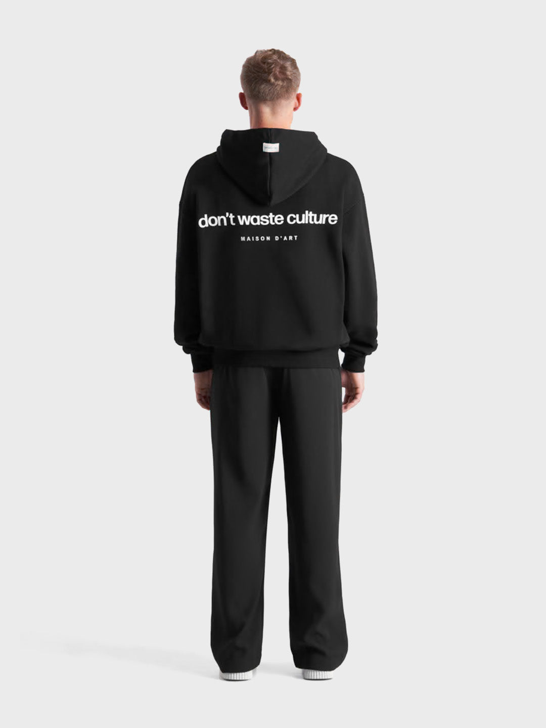 don't waste culture oversized zip hoodie