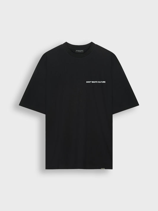dont waste culture t-shirt black