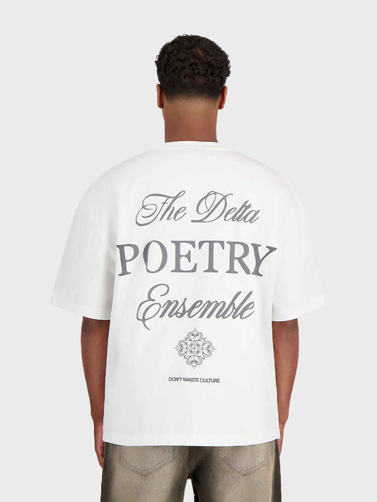 Don't Waste Culture t-shirt wit - oversized