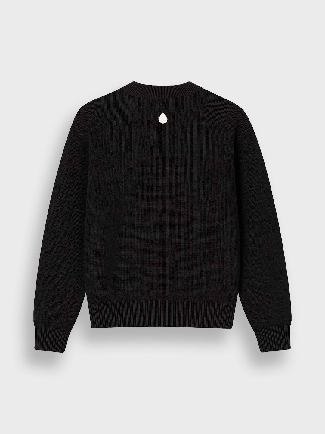 Don't Waste Culture Aroloa Knitted Sweater Black – packshot achter