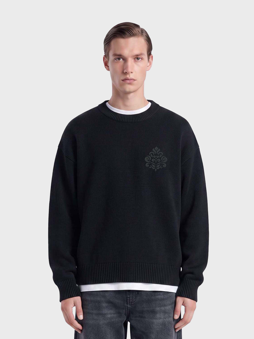 Don't Waste Culture Aroloa Knitted Sweater Black