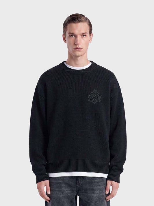 Don't Waste Culture Aroloa Knitted Sweater Black