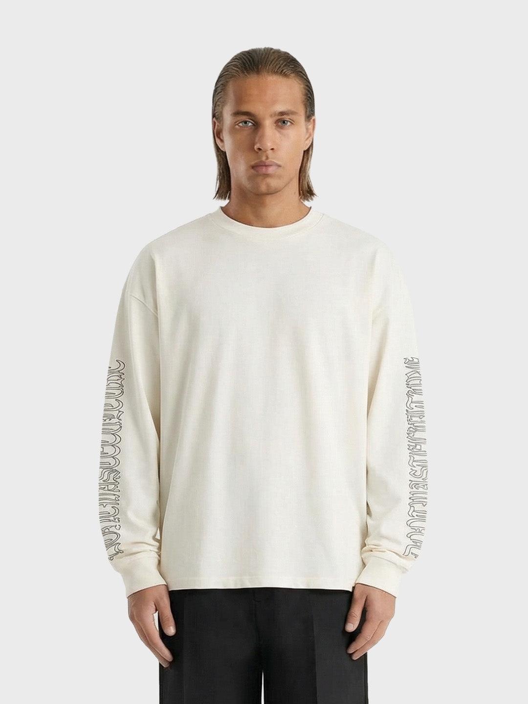 Don’t Waste Culture Arturo Longsleeve off-white model voorkant