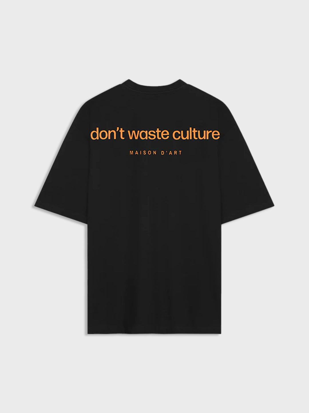 don't waste culture oversized t-shirt black