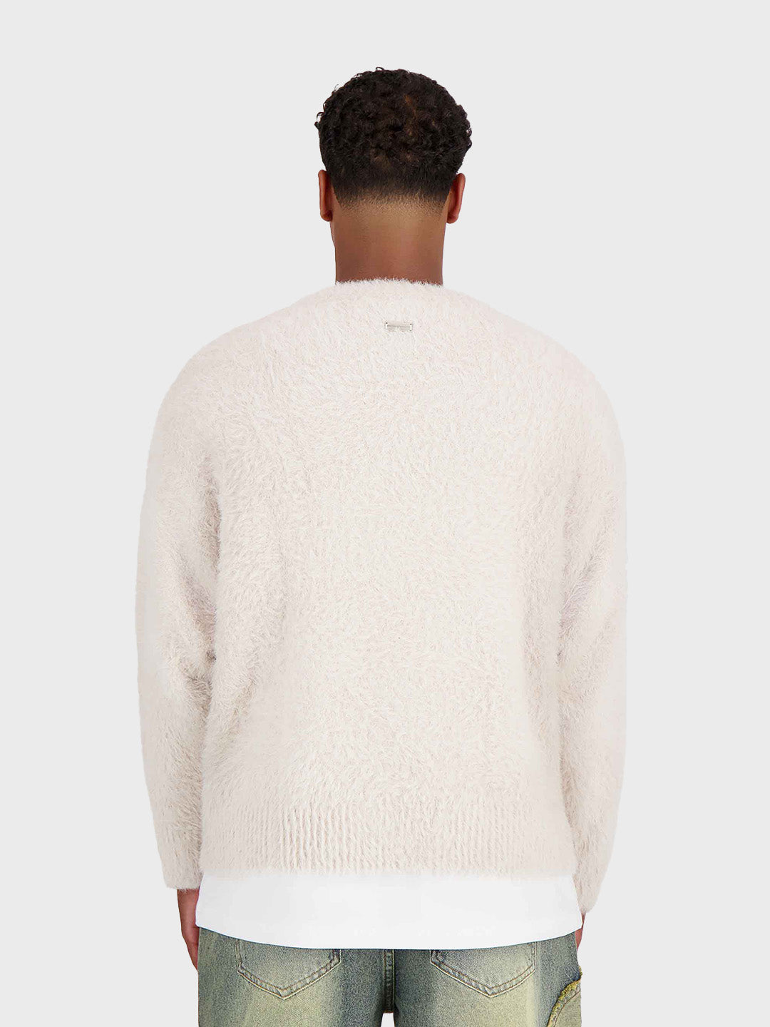 Don’t Waste Culture Emrys Knitted Sweater Beige – achterkant