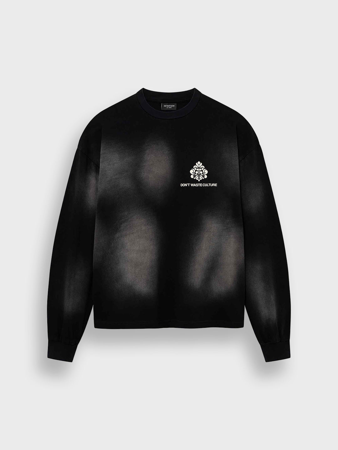 Don't Waste Culture Fade Longsleeve Black - productfoto voorkant