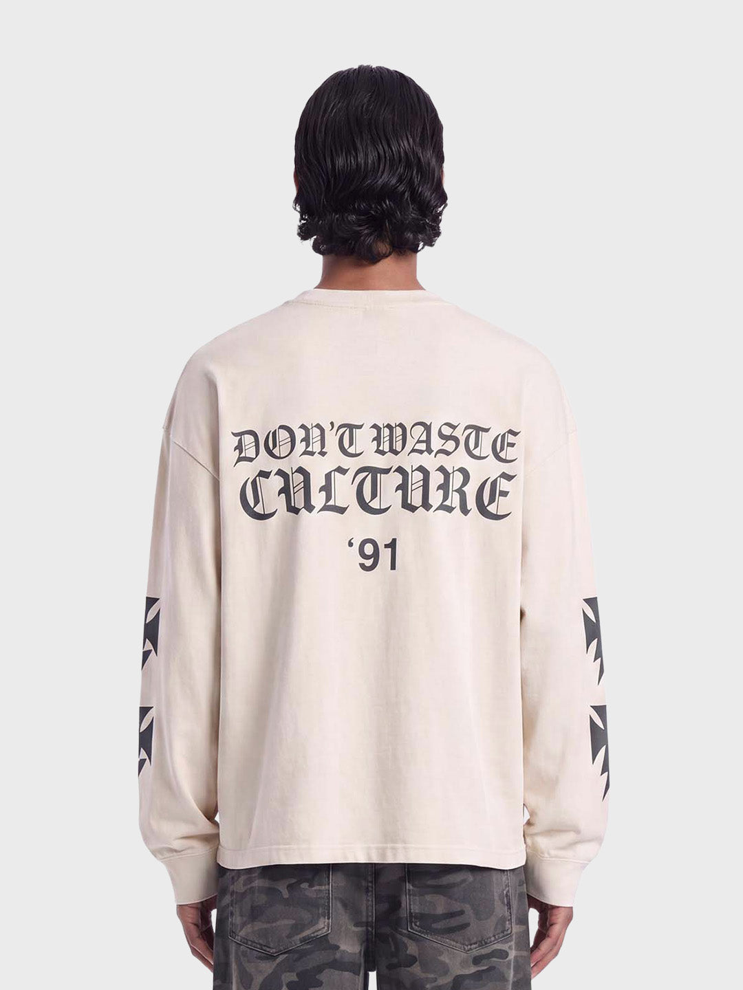 Don't Waste Culture Fina Longsleeve Beige – achterkant