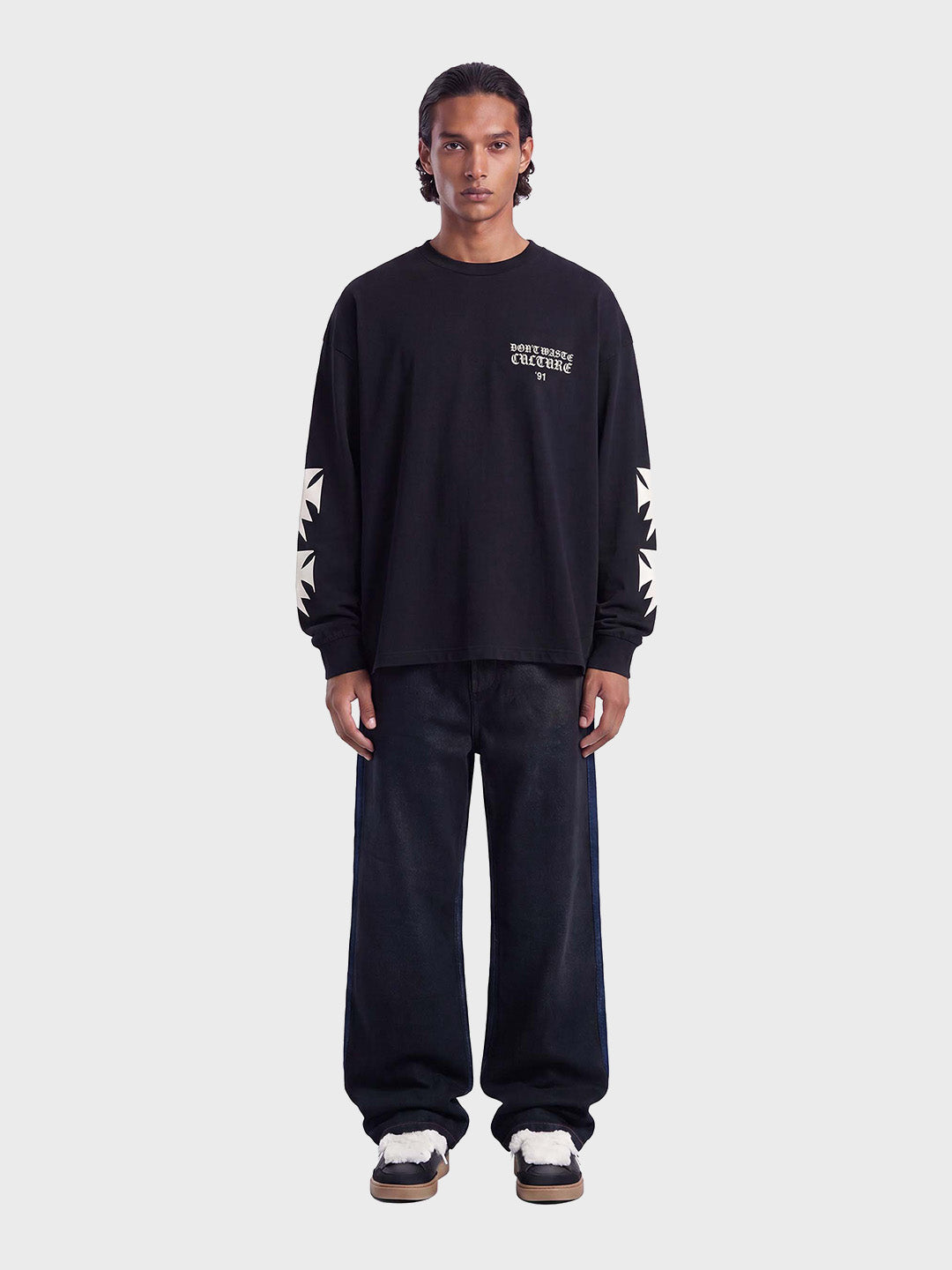 Don't Waste Culture Fina Longsleeve Black – outfit
