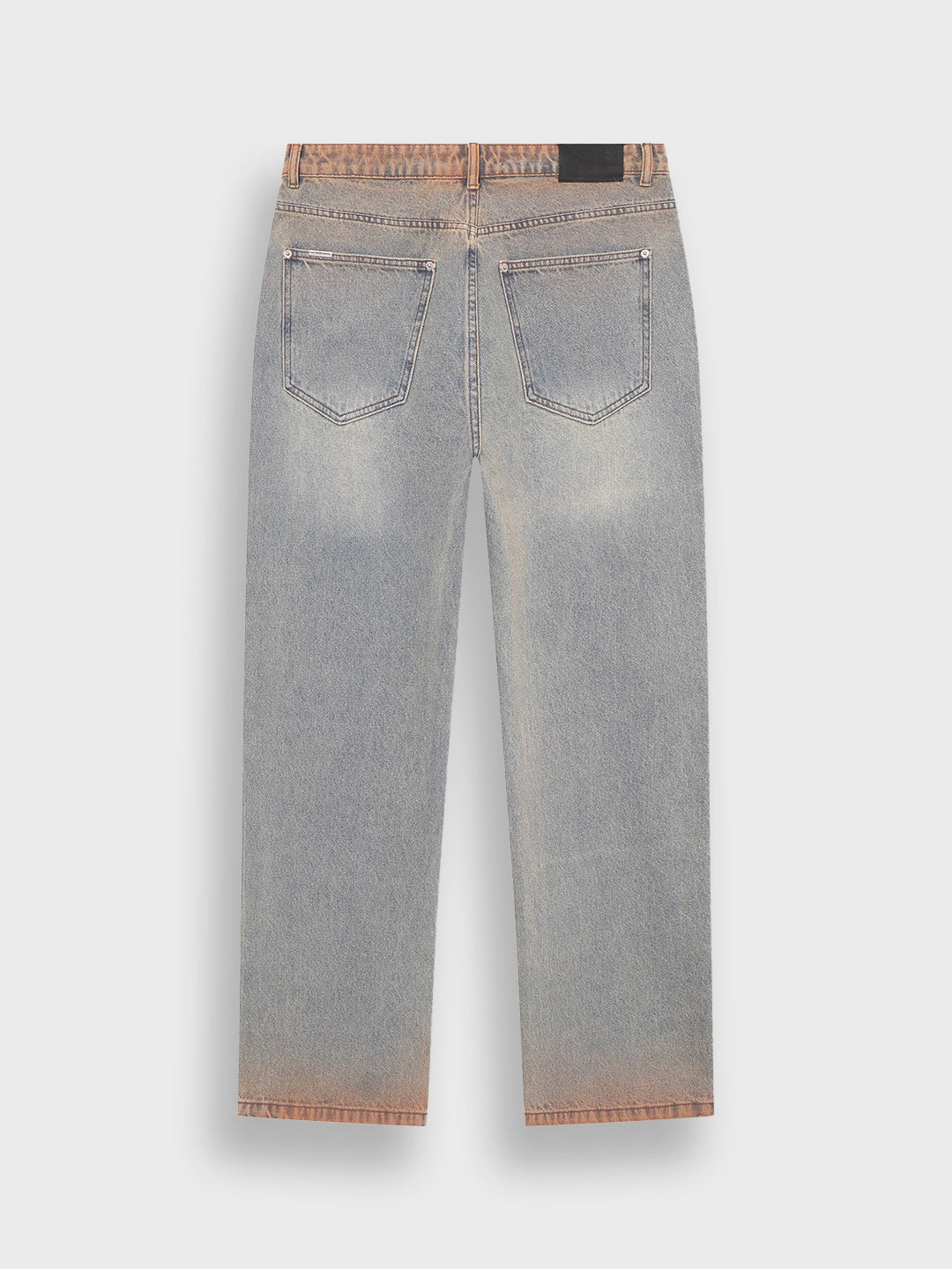 Achteraanzicht van de Don't Waste Culture Fiorael Jeans in Light Pale