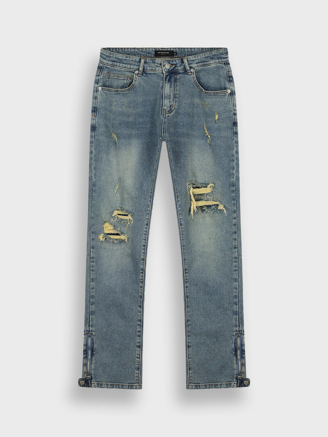 don't waste culture baggy ripped jeans gaios