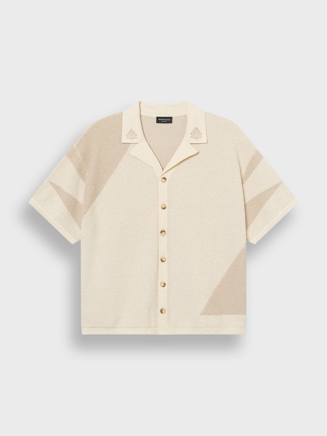 Don't Waste Culture Helviane Knitted Shirt Beige - packshot voor