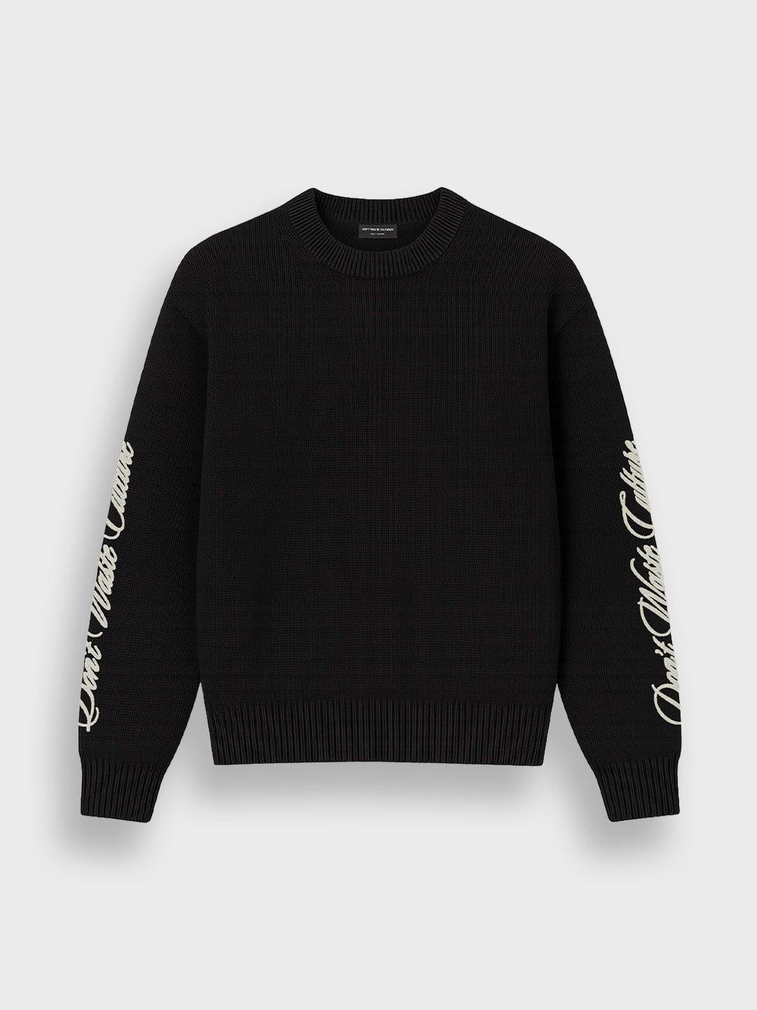 Don’t Waste Culture Ionora Knitted Sweater black product voorkant