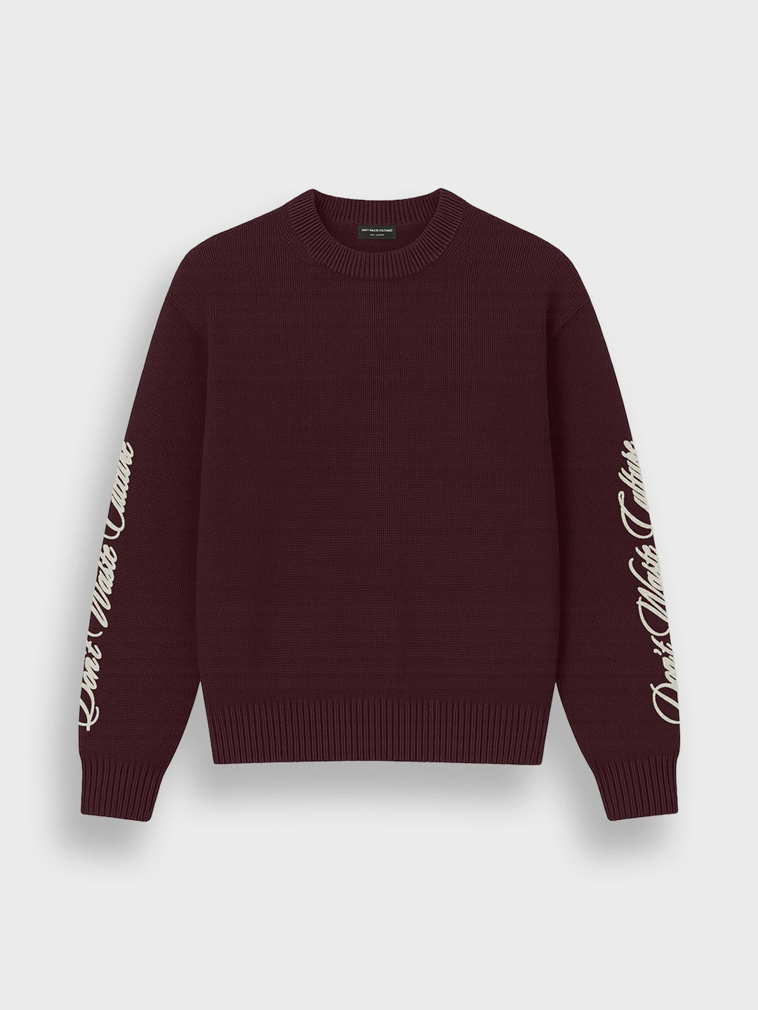 Don’t Waste Culture Ionora Knitted Sweater burgundy product voorkant