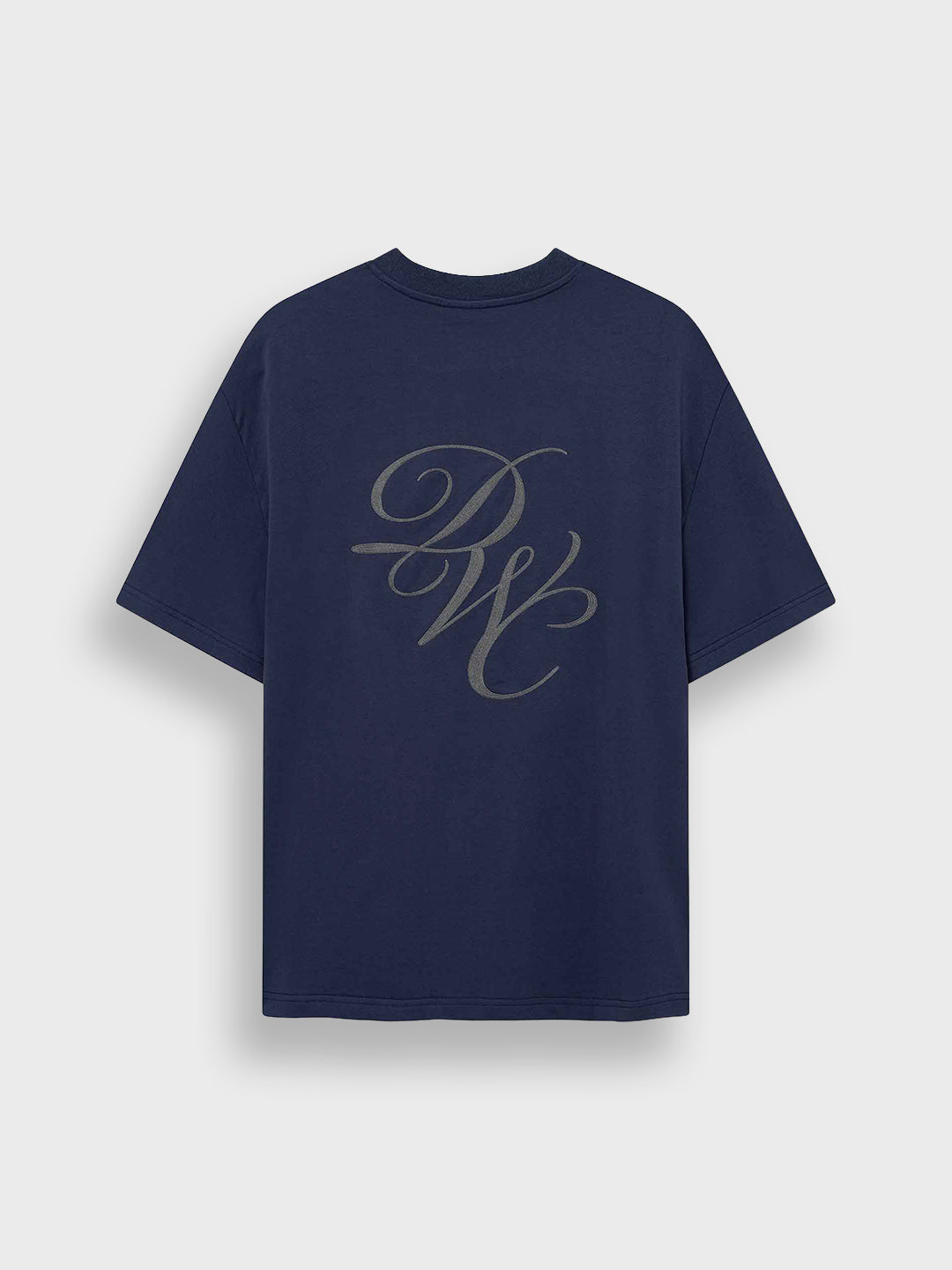 Don't Waste Culture Kari T-Shirt Navy – productfoto achter