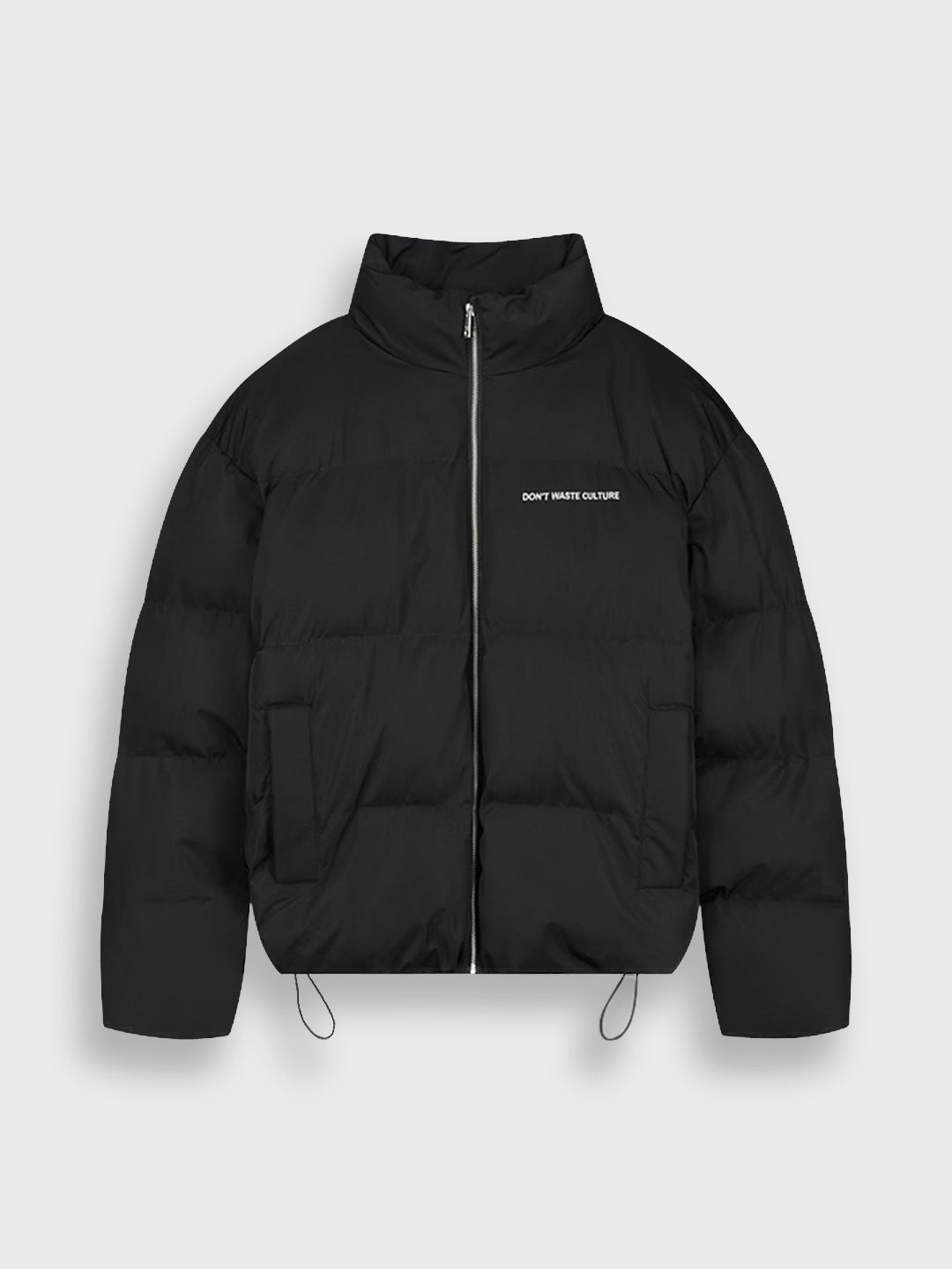 don't waste culture puffer jacket black