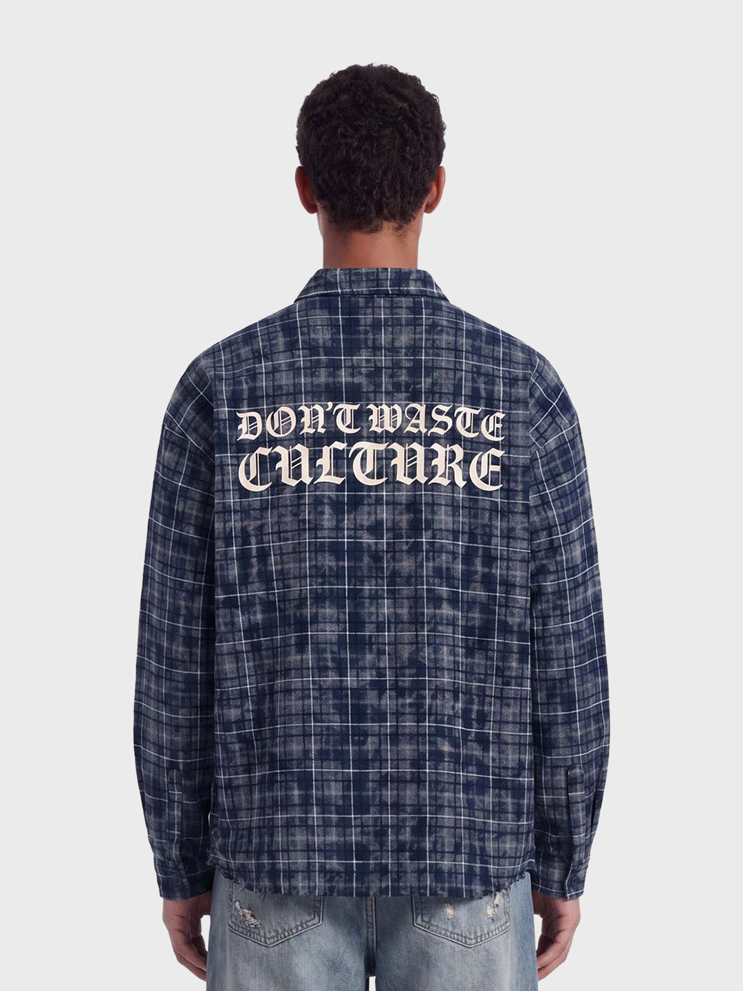 Don't Waste Culture Levi Shirt Navy - achterkant