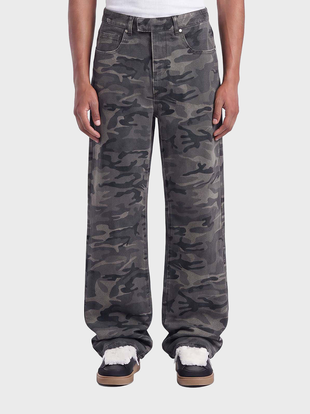 Don't Waste Culture Luma Jeans Washed Grey – voorkant