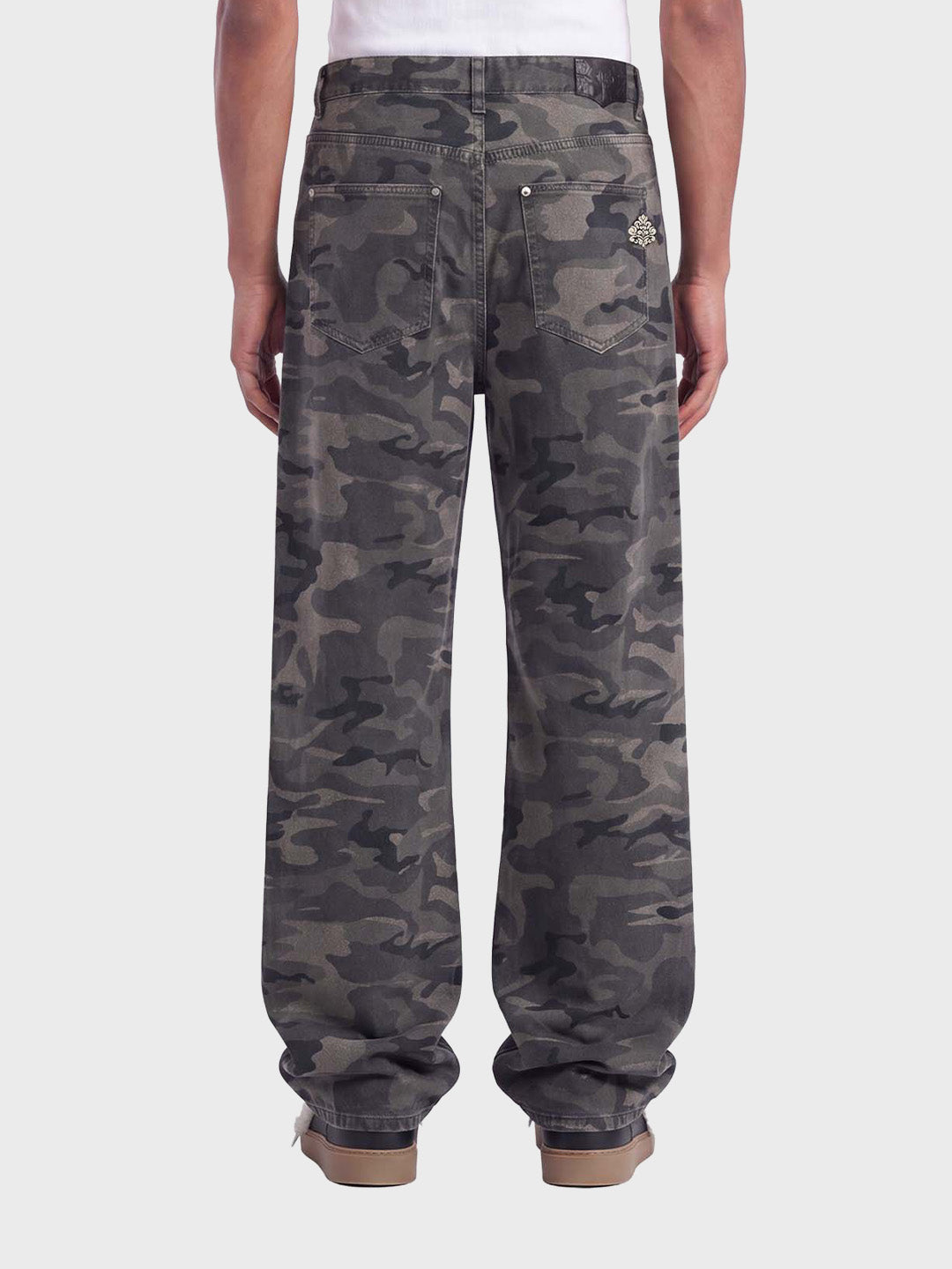 Don't Waste Culture Luma Jeans Washed Grey – achterkant