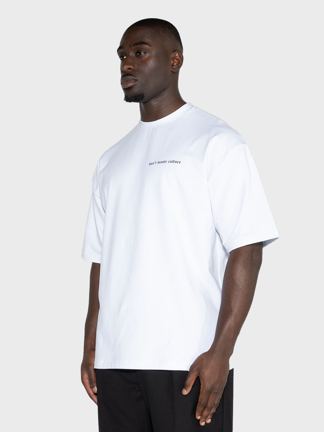 don't waste culture oversized t-shirt wit