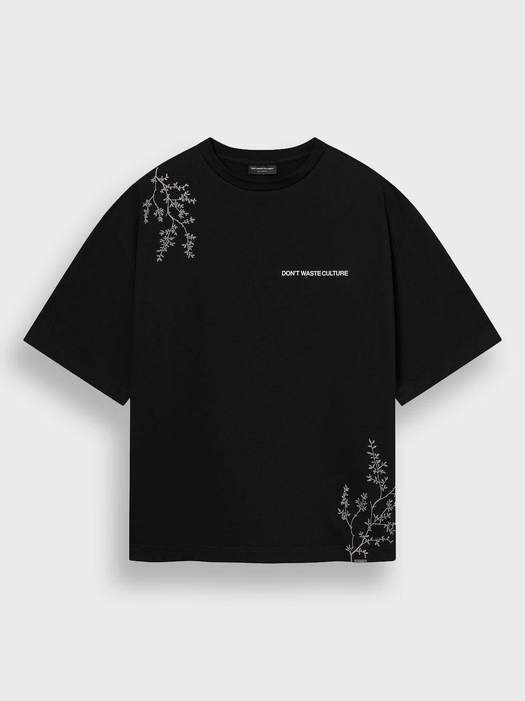 Don’t Waste Culture Morikae T-Shirt Black voorkant