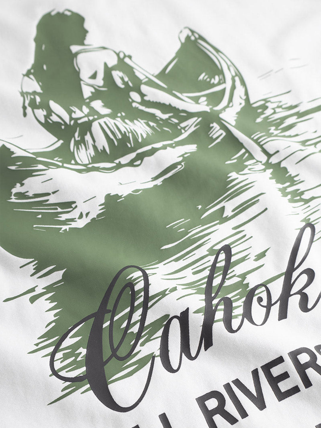 Close-up backprint DWC Niamh T-Shirt – illustratie en quote