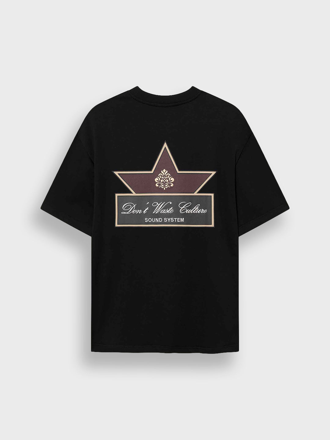 Don't Waste Culture Niloa T-Shirt Black – productfoto achter