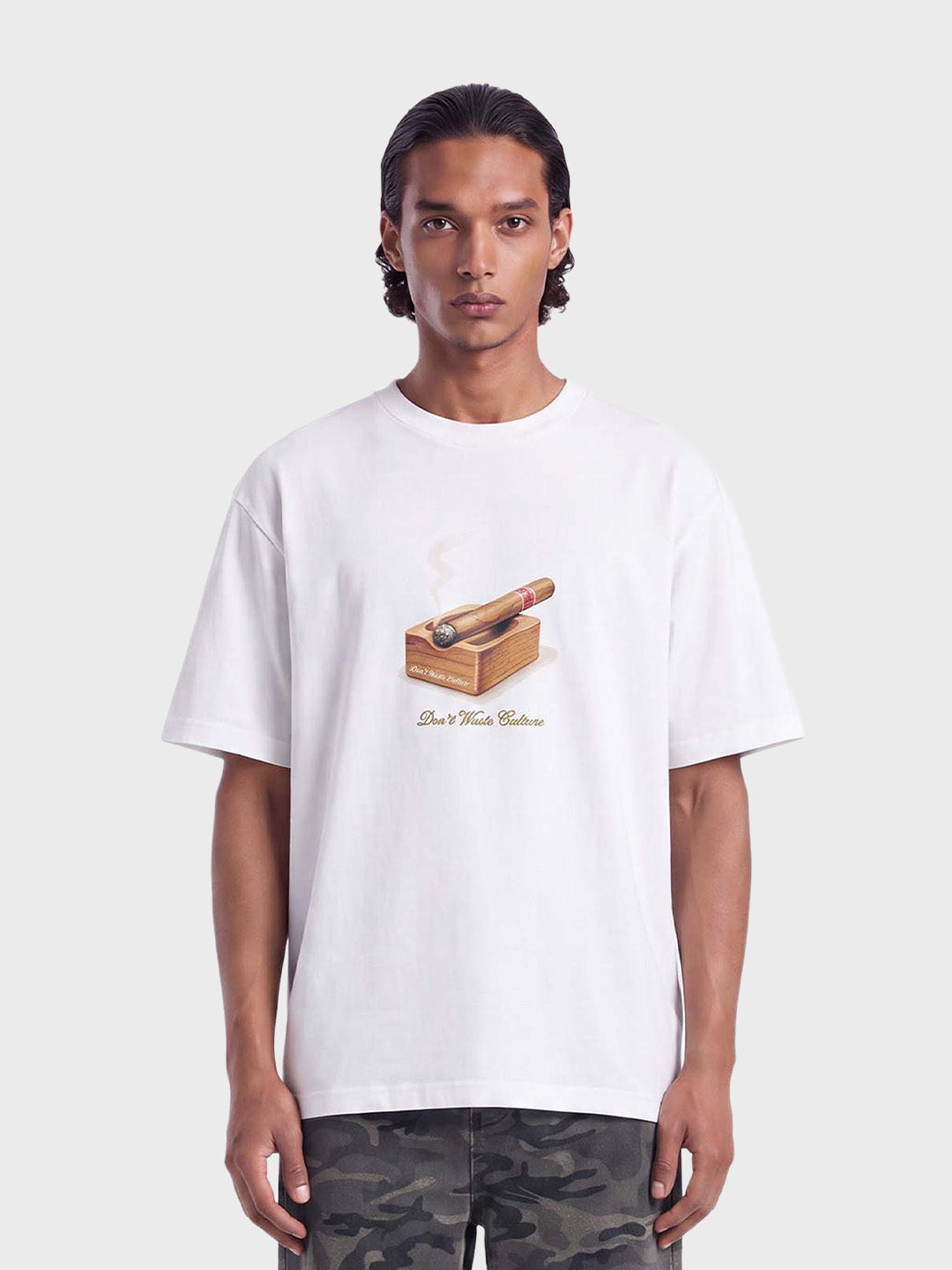 Don't Waste Culture Nomi T-Shirt White – voorkant