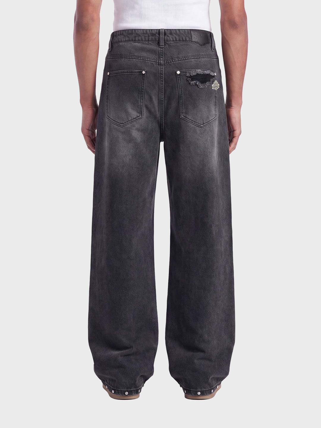 Don't Waste Culture Nova Jeans Washed Black – achterkant