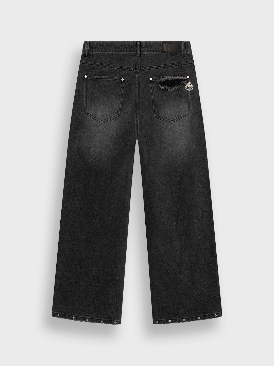 Don't Waste Culture Nova Jeans Washed Black – achterkant productfoto
