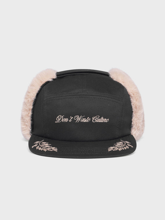 Don’t Waste Culture Oberon Cap Black – voorkant met branding