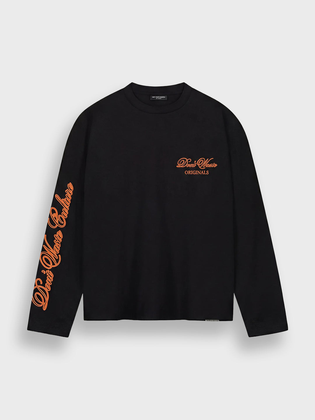 Don't Waste Culture Ori Longsleeve Black - voorkant