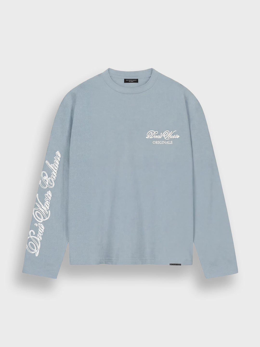 Don't Waste Culture Ori Longsleeve Light Blue - voorkant