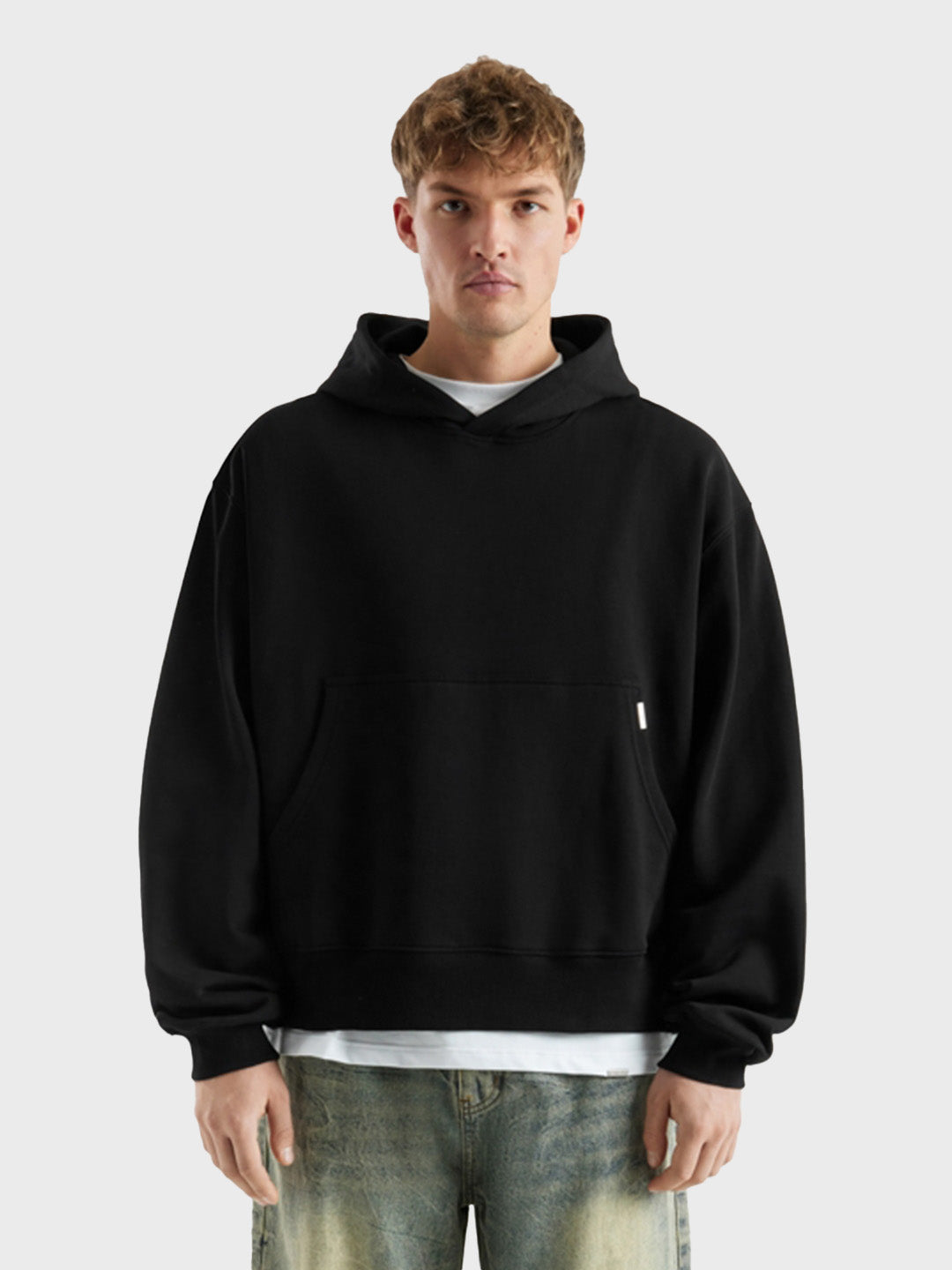 dont waste culture oversized hoodie black