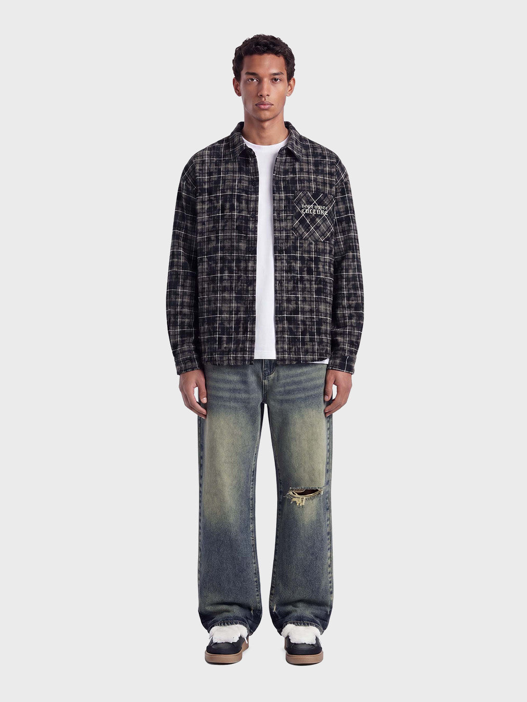 Don't Waste Culture Rafi Jeans Dark Pale - voorkant outfit