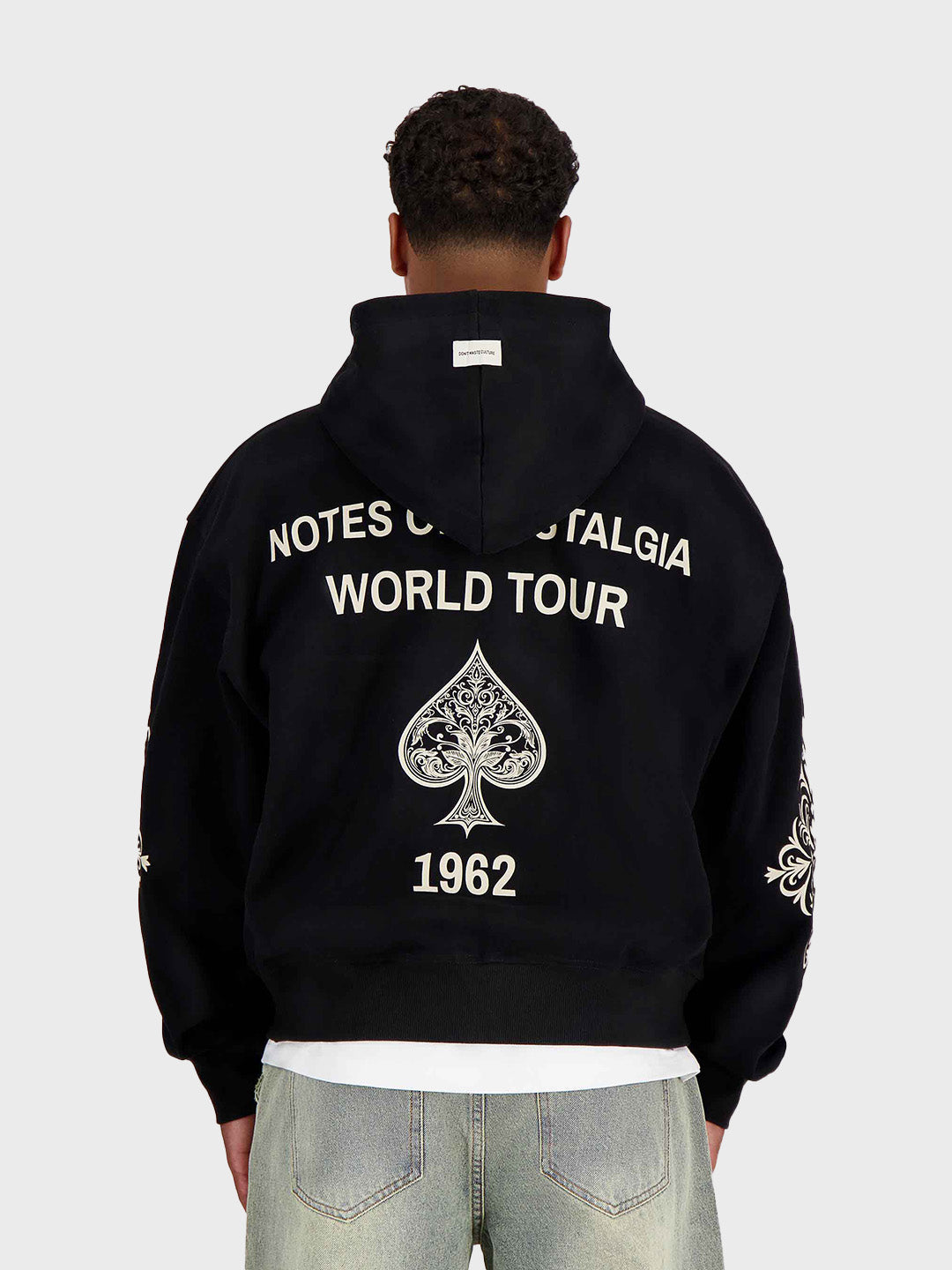 Don't Waste Culture Rhegan Zip Hoodie Black - achterkant