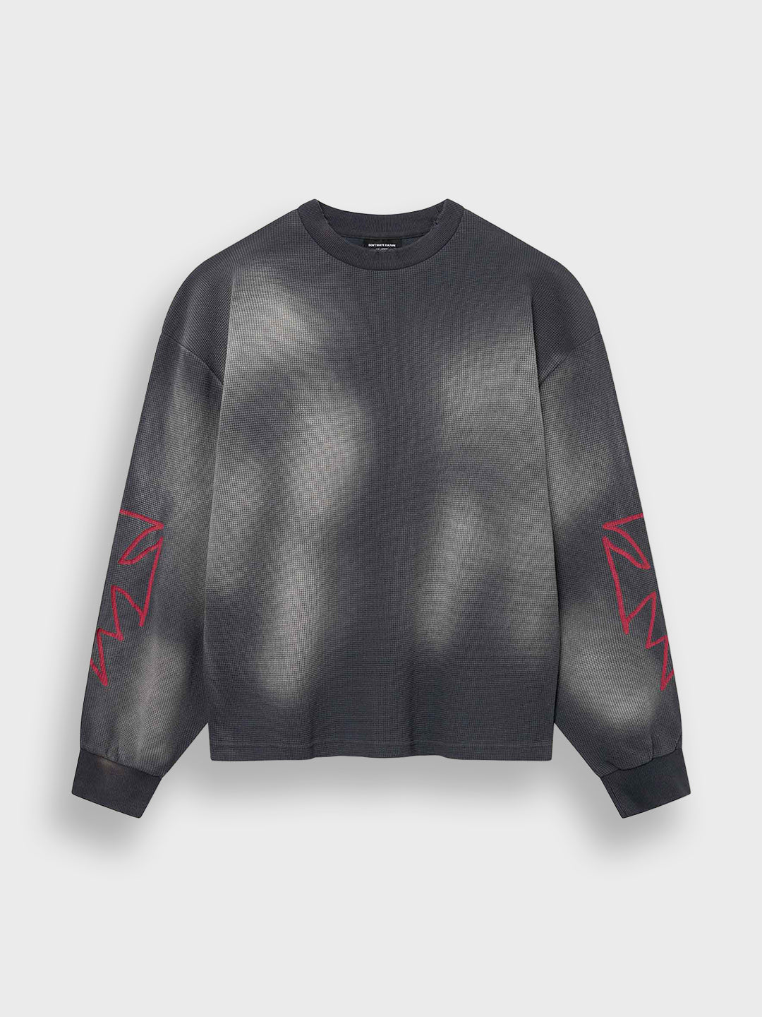 Don't Waste Culture Romiya Longsleeve Dark Grey – voorkant productfoto