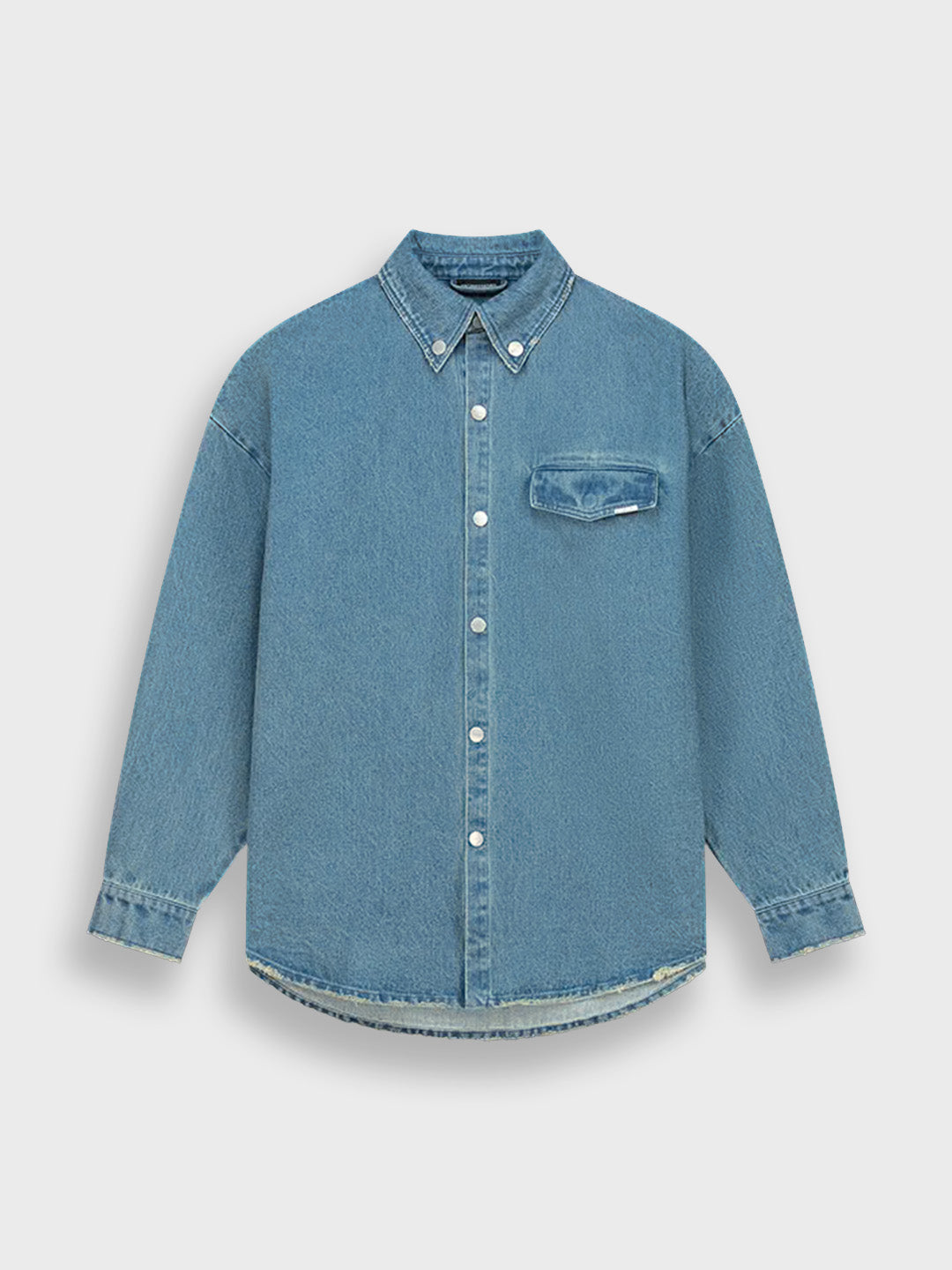 oversized denim shirt