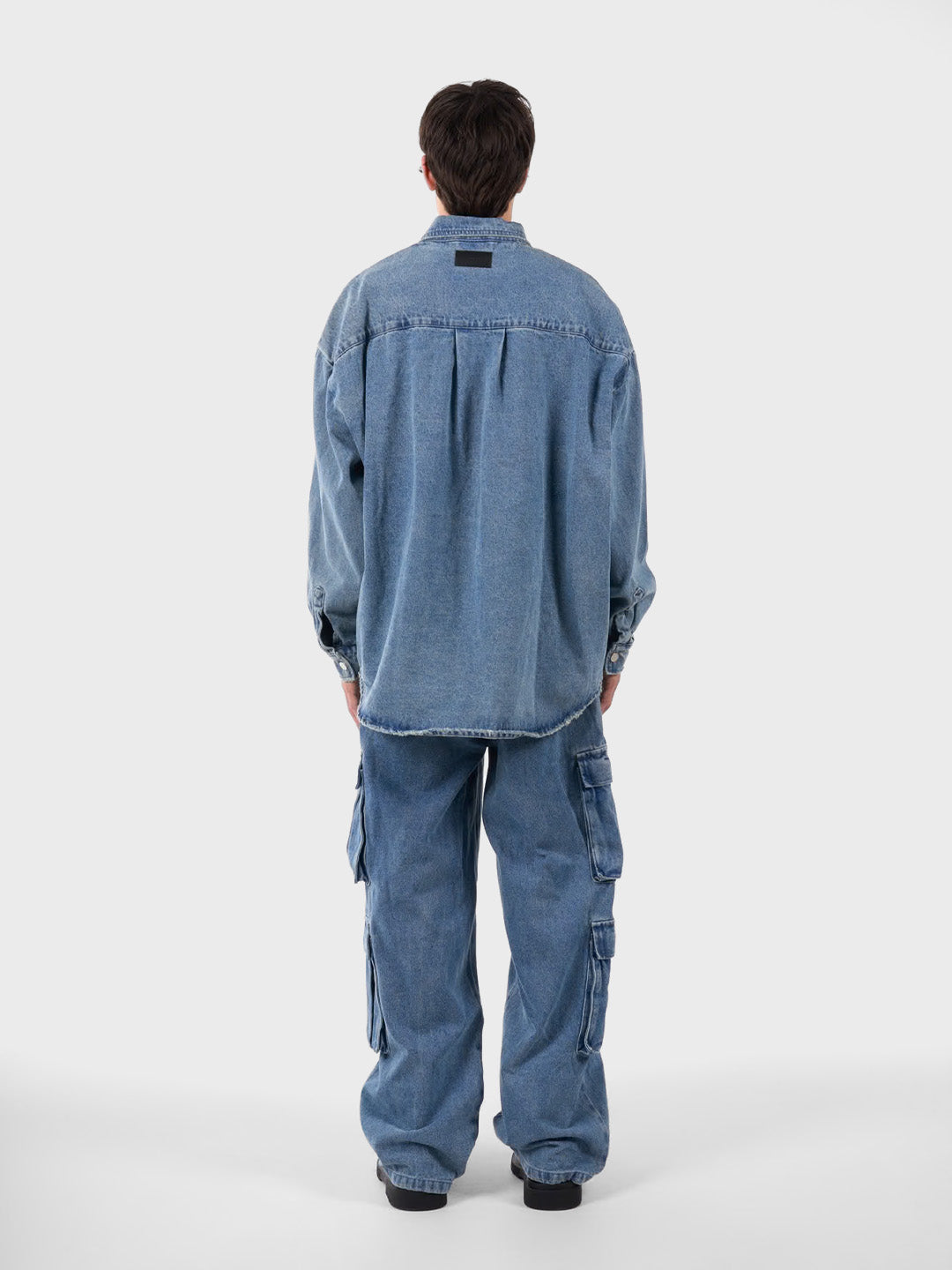 oversized denim shirt