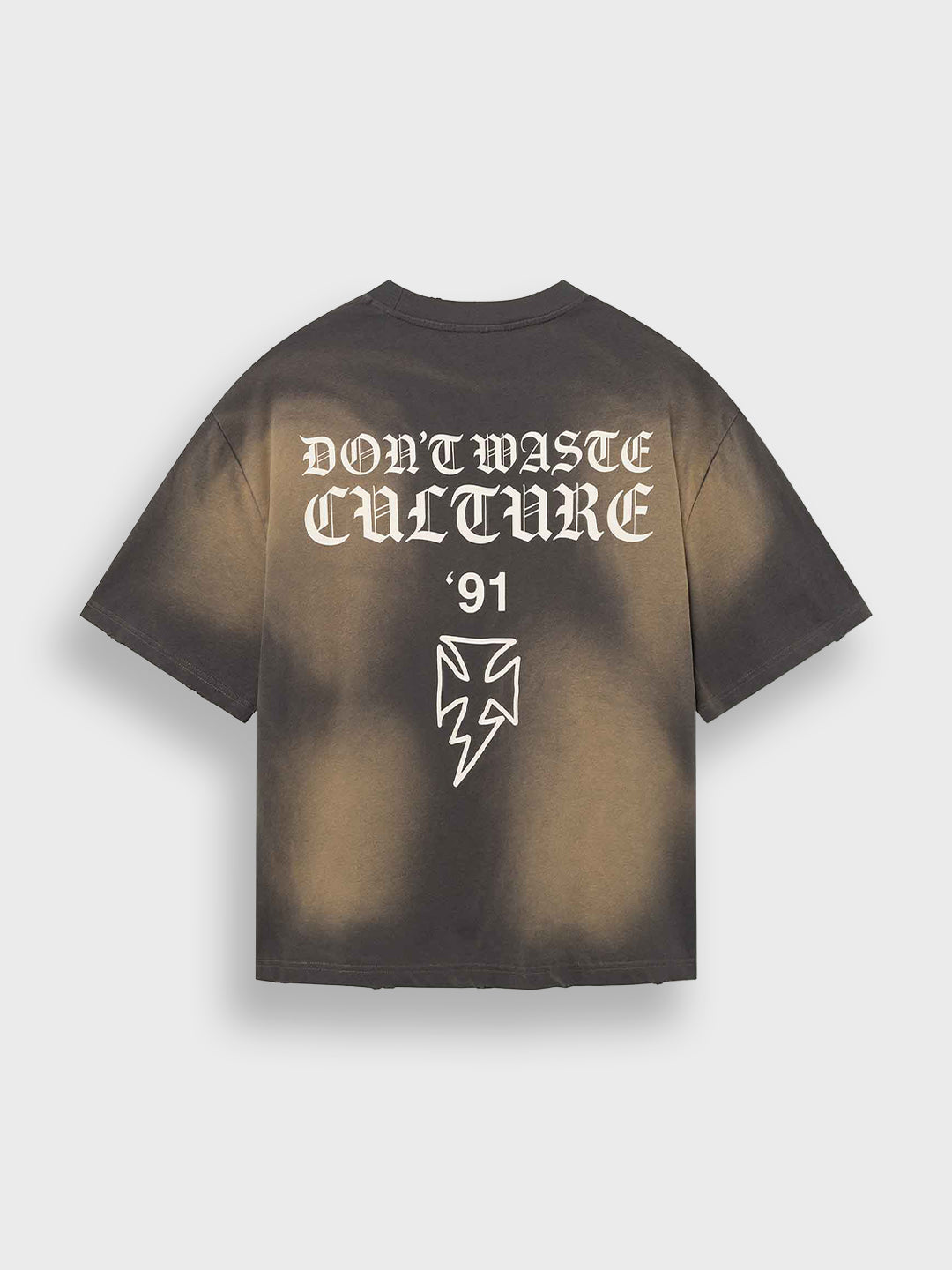 Don't Waste Culture Thunder T-Shirt Grey - productfoto achterkant