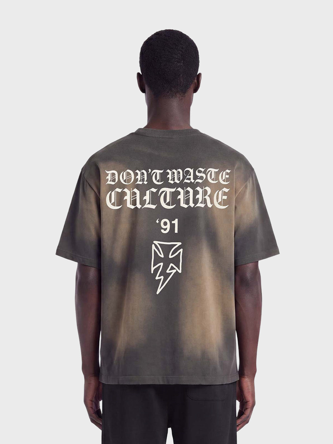 Don't Waste Culture Thunder T-Shirt Grey - achterkant