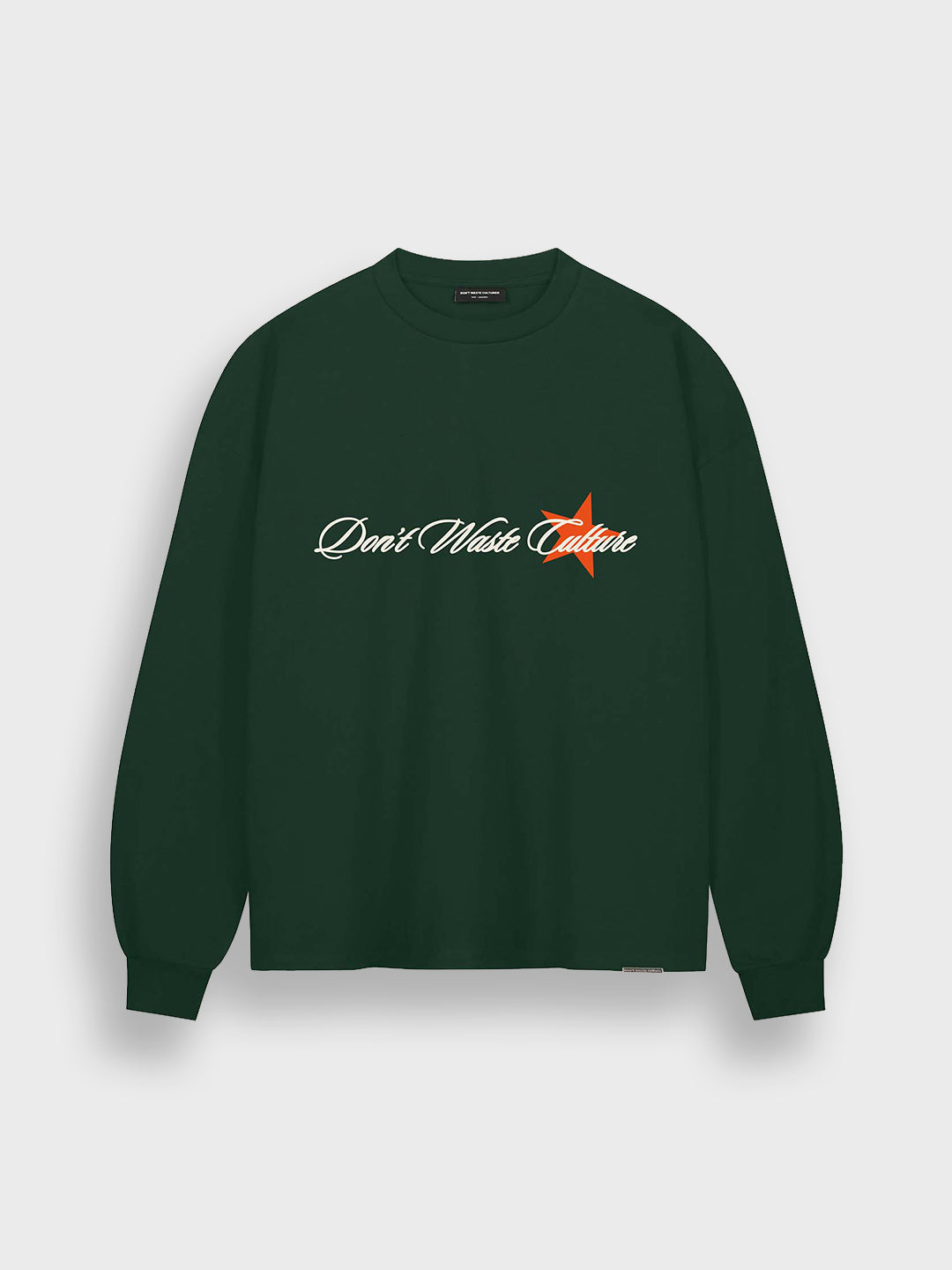Don’t Waste Culture Unisa Longsleeve green product voorkant